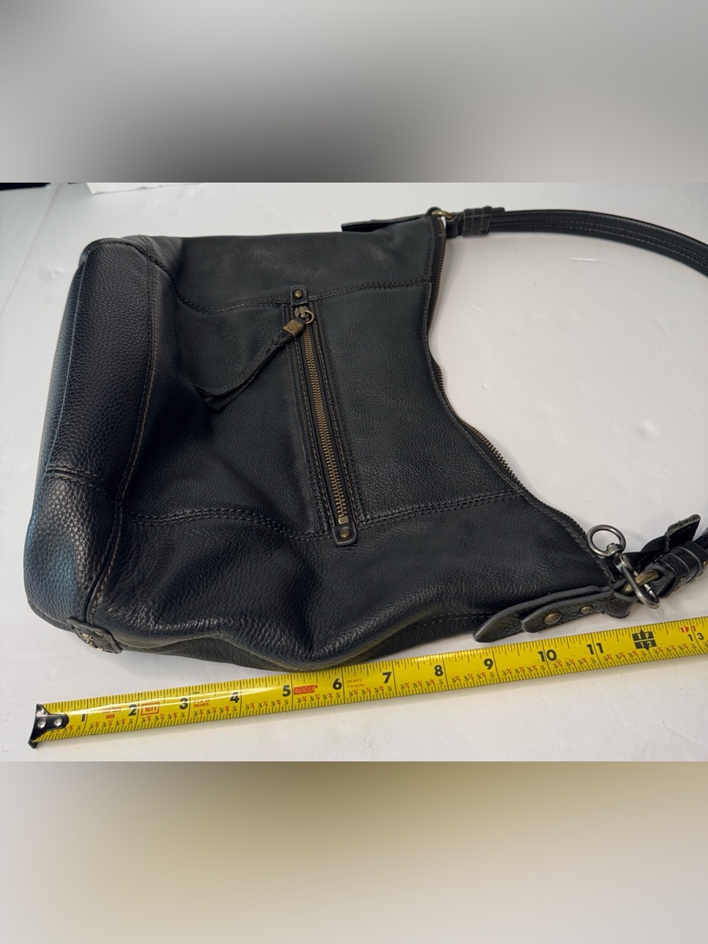 The Sak Sequoia Hobo Shoulder Bag, Black Pebbled Leather - Picture 14 of 16